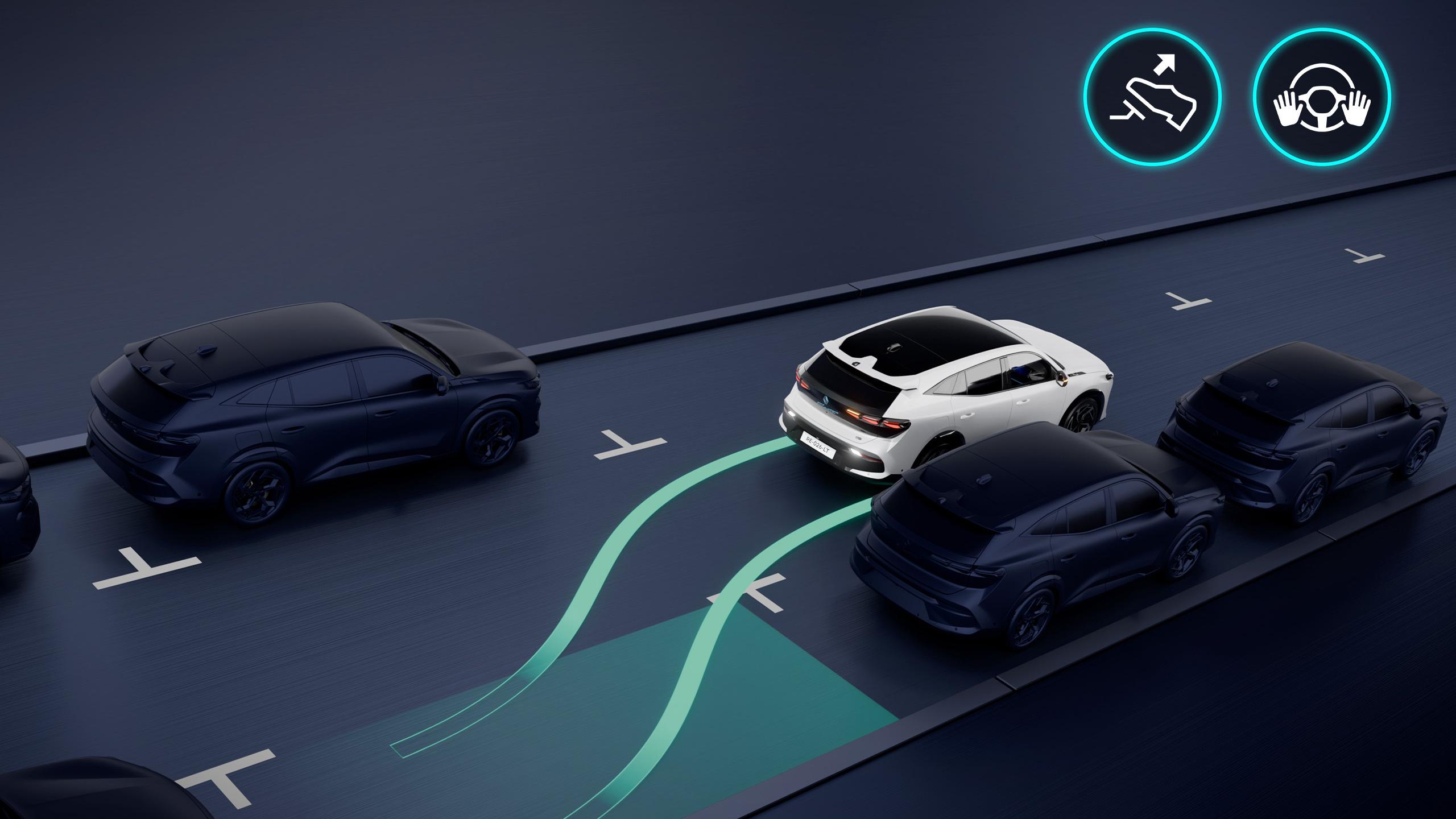 Renault Filante - estacionamiento totalmente automático