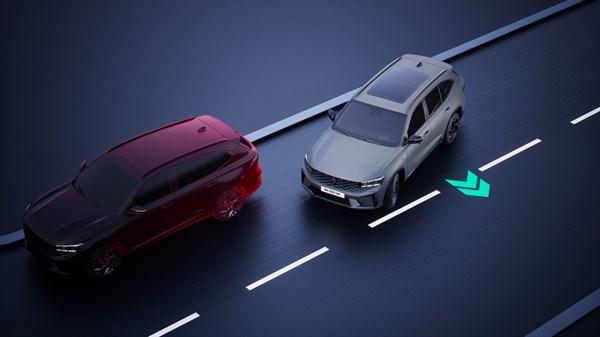 Renault Koleos full hybrid E-Tech - evasive maneuver assist