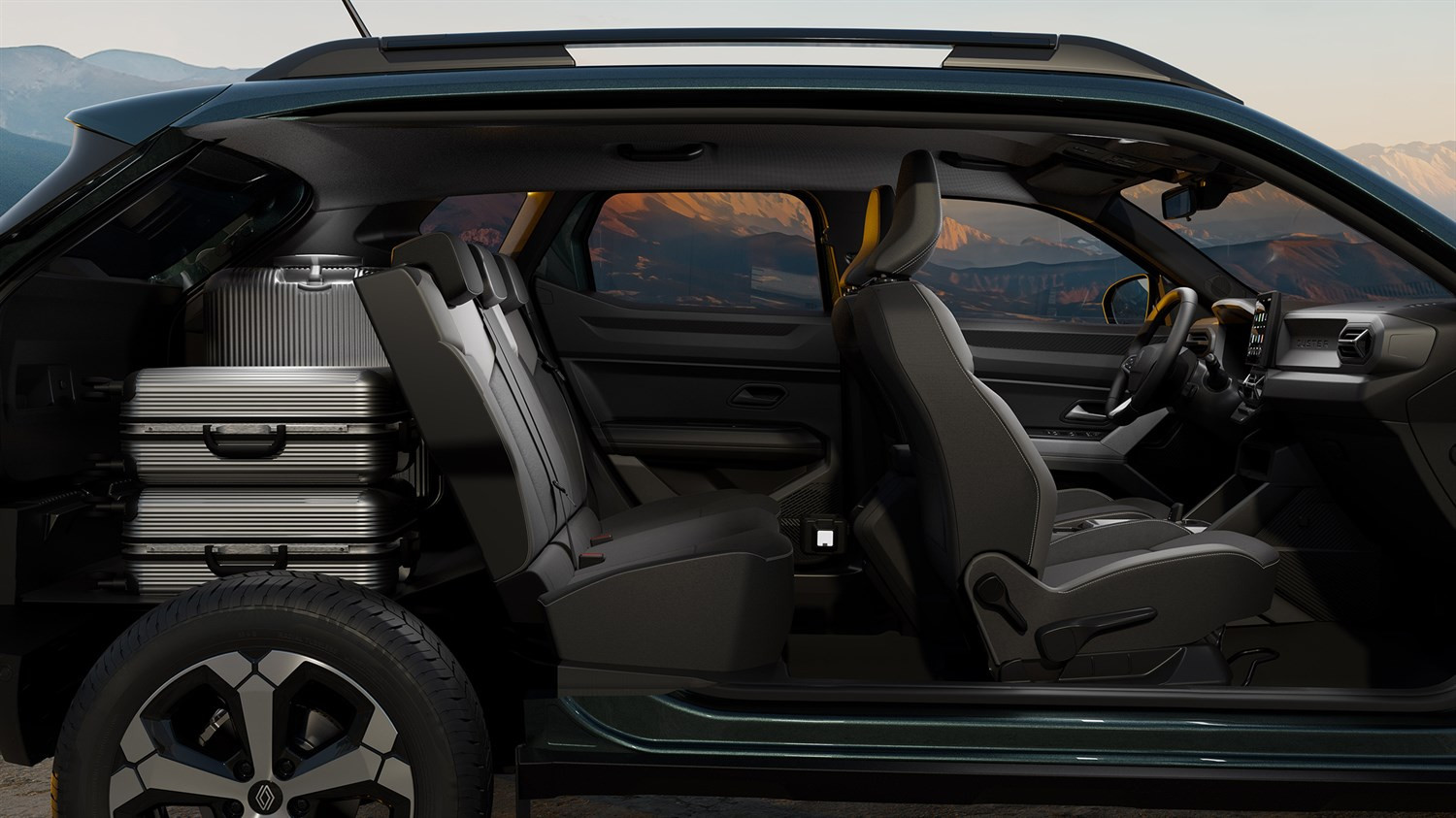 Renault Duster - interior space and dimensions