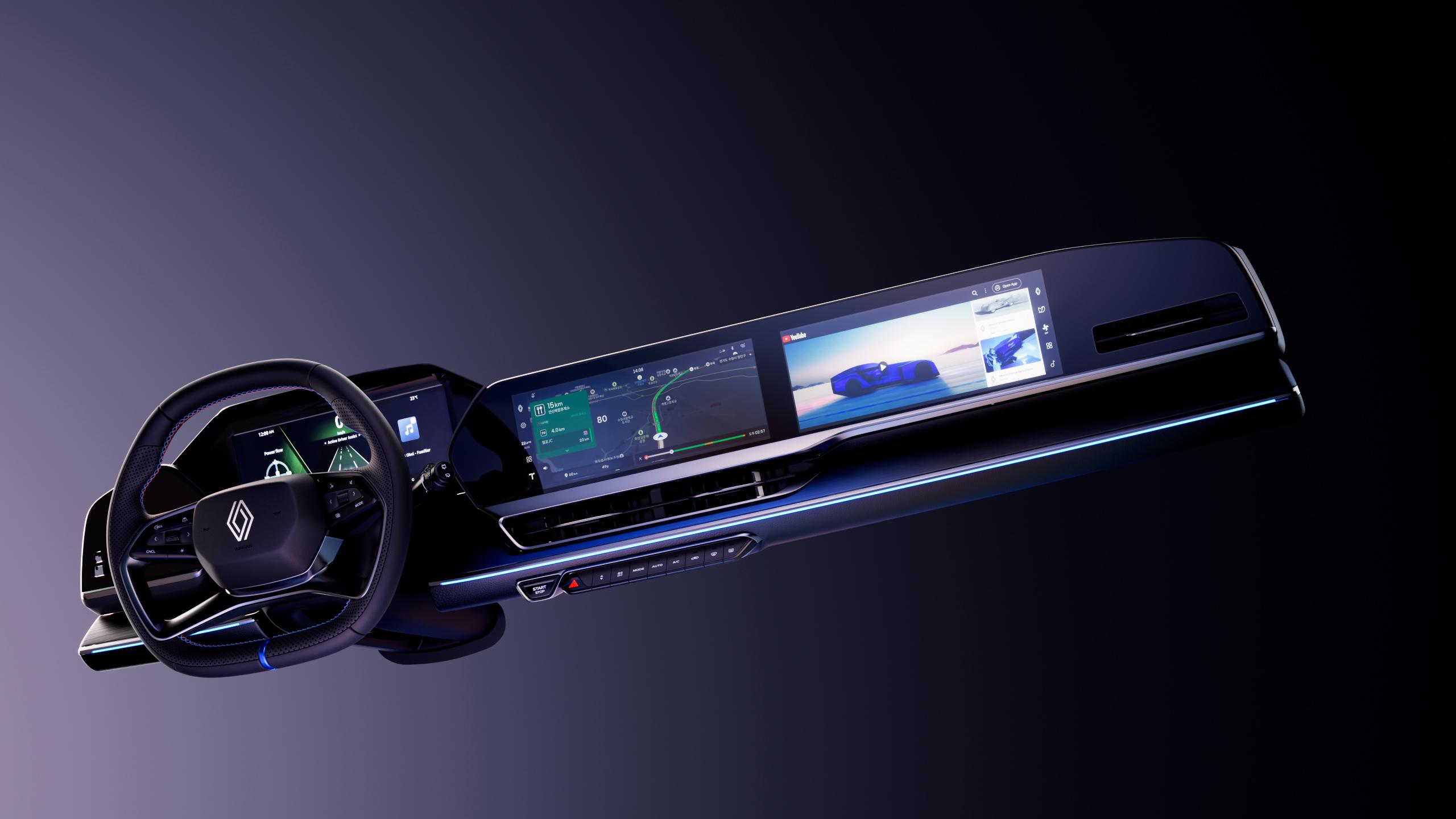 Renault Filante - pantallas digitales